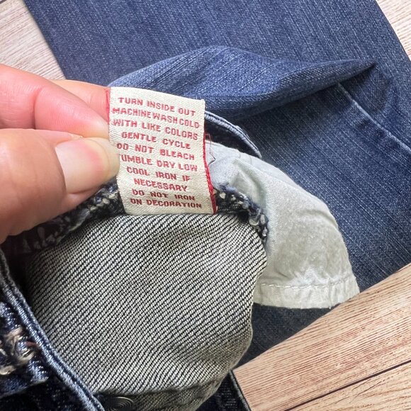 Reba McEntire Jeans Size 6 Embellished Pockets Rhinestone Trim Bootcut Western - Picture 9 of 14